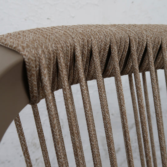 Silla Alta ANCONA para  Exterior e Interior  de Aluminio  Color Champagne - GL3A667219KD