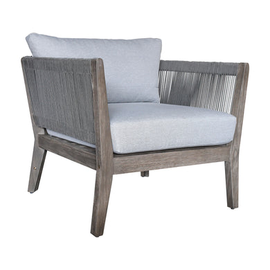 Sillón Individual de madea Babylon color Gris - HUC39788