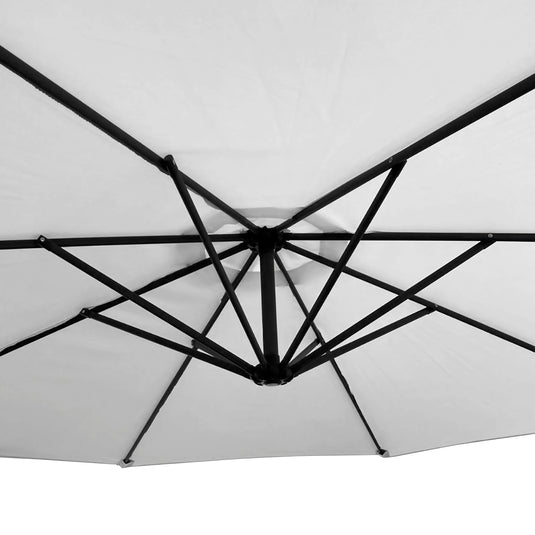 Sombrilla para Exterior Banana color blanco + base Lioux - BAN1010-23886CW22