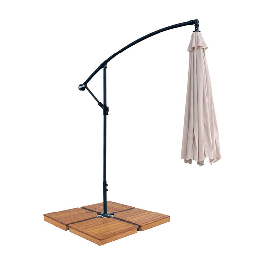 Sombrilla para Exterior Banana color light taupe + base Lioux - BAN1020-23886CW22
