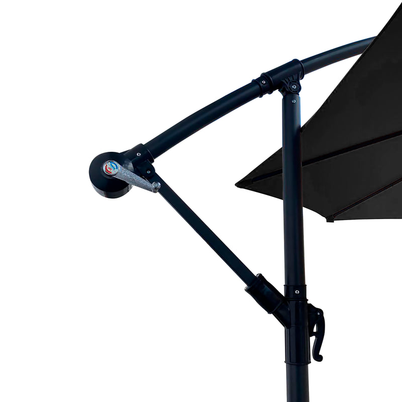 Load image into Gallery viewer, Sombrilla para Exterior Banana color Negro + base Lioux - BAN0901-23886CW22
