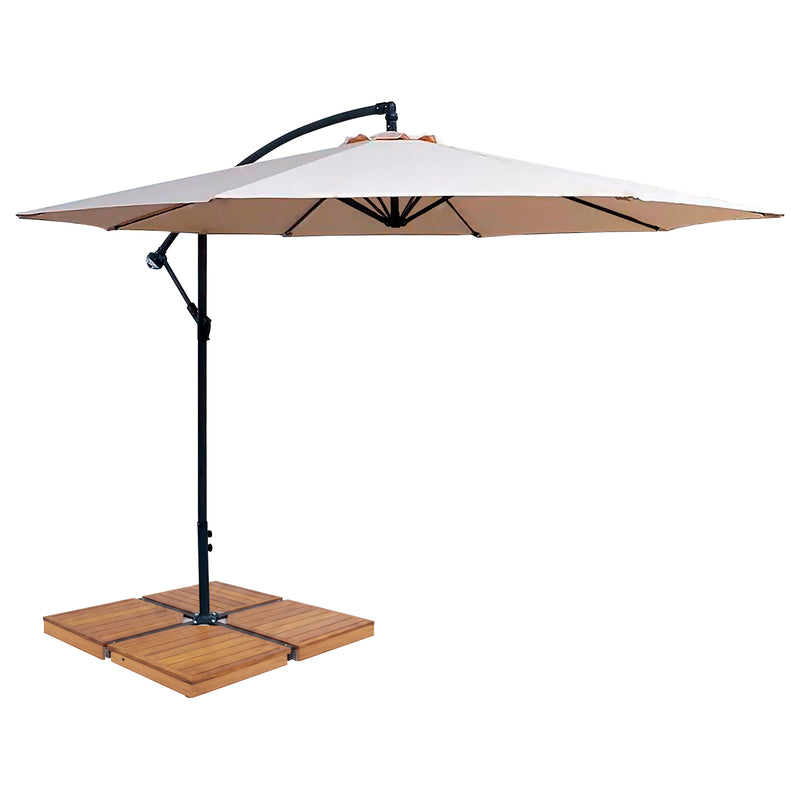Load image into Gallery viewer, Sombrilla para Exterior Banana color Taupe + base Lioux - BAN1245-23886CW22
