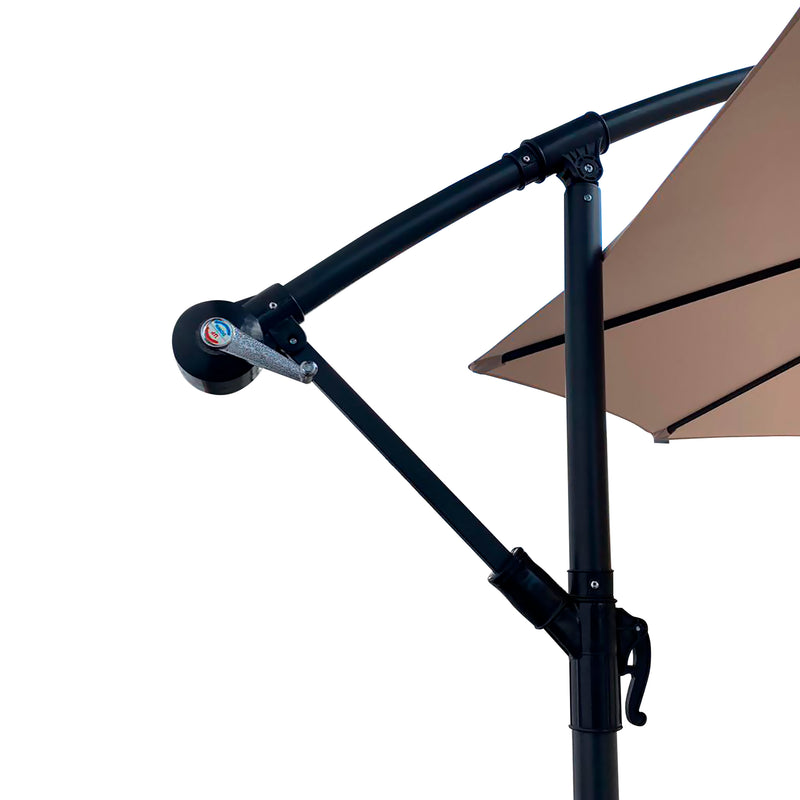 Load image into Gallery viewer, Sombrilla para Exterior Banana color Taupe + base Lioux - BAN1245-23886CW22
