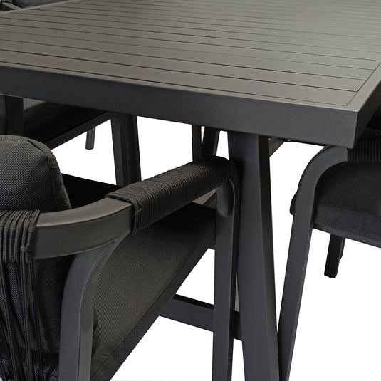 Comedor Ancona 1.93 M + 6 sillas Ancona Carbon