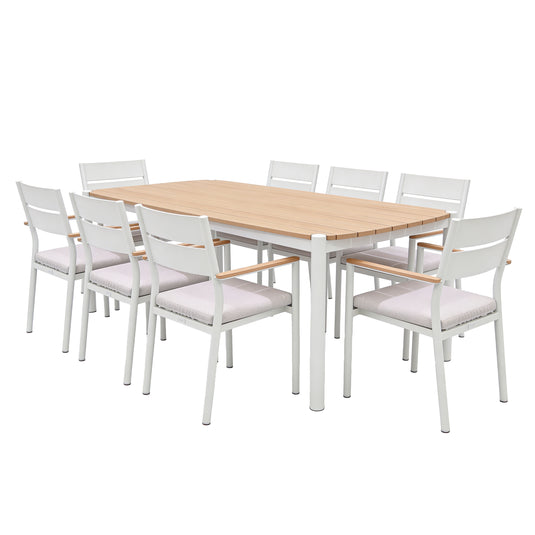 Comedor Naturala + 8 silla naturala color blanco - GL3AQ41874312-ZYB