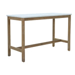 Comedor de barra Alto para Exterior o Jardin Rectangular  Talara Bar + 4 Sillas Alta Talara