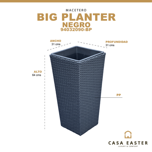 Macetero de Plástico para Planta Big Planter - 94032090-BP