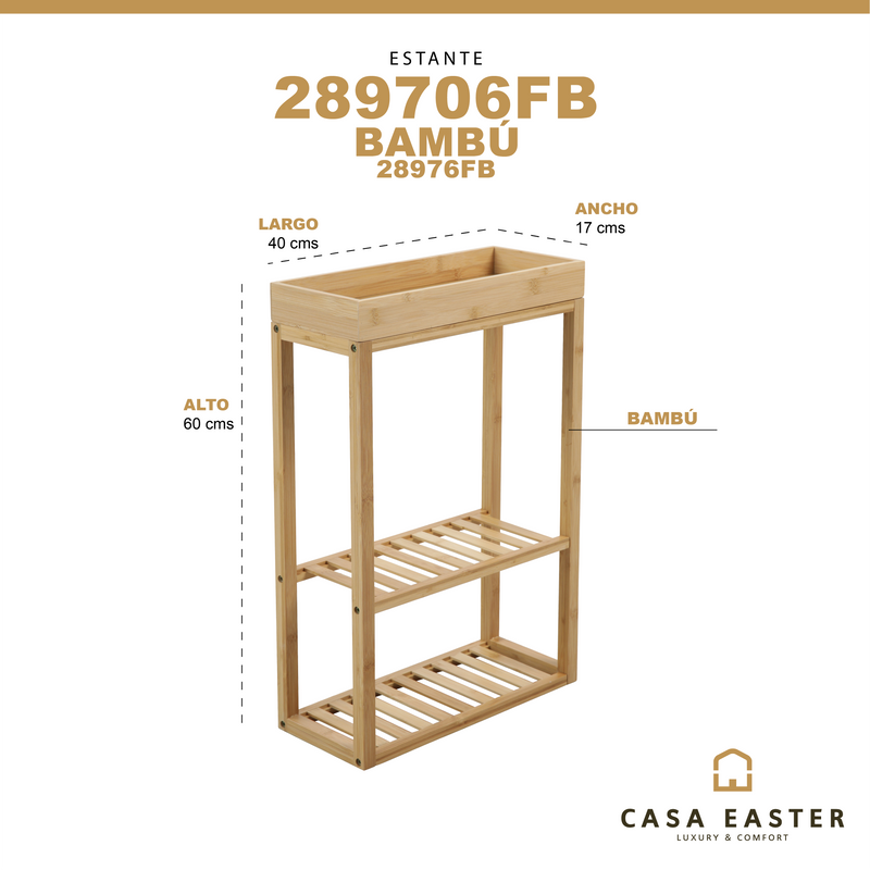 Cargue la imagen en el visor de la galería, Stand de 3 niverles 89706FB Bambo - 89706FB
