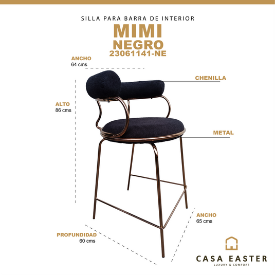 Silla Mimi 23061141-NE Negra - 23061141-NE