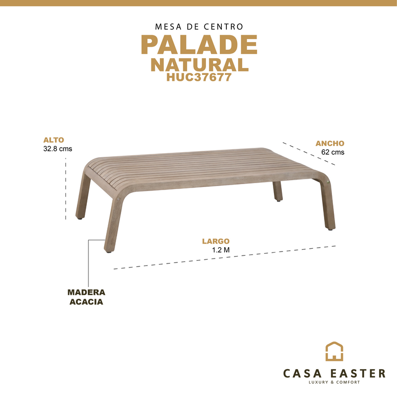 Cargue la imagen en el visor de la galería, Mesa de Centro Palade 1.2 M  - HUC37677
