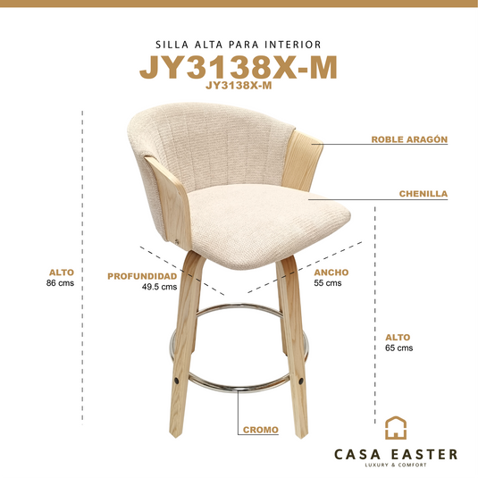 Silla Alta de Interior - JY3138XM