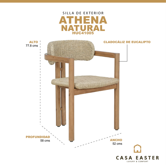 silla de comedor Athena de madera - HUC41005