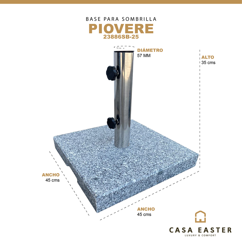 Cargue la imagen en el visor de la galería, Base Para Sombrilla PIOVERE-23886B-25
