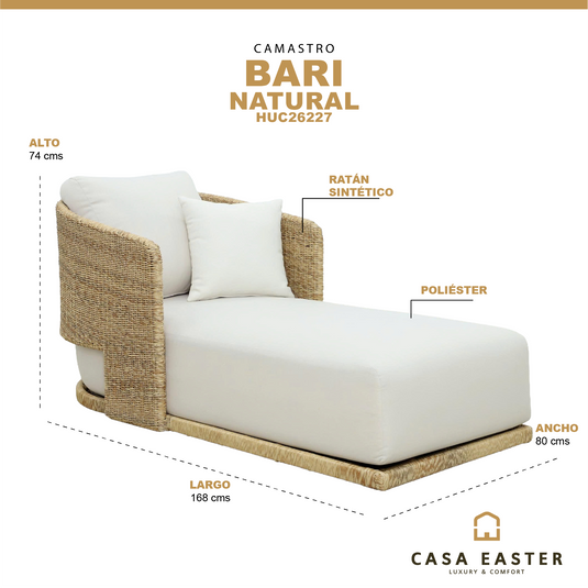 Camastro Bari color natural - HUC26227