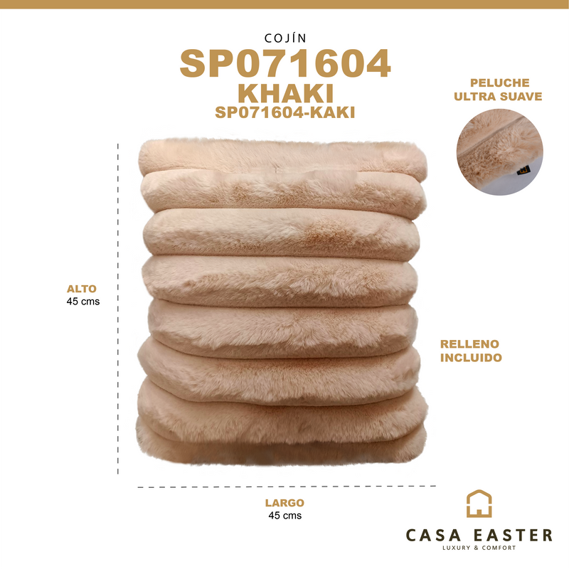 Cargue la imagen en el visor de la galería, Cojin de interior SP071604 color  kaki - SP071604
