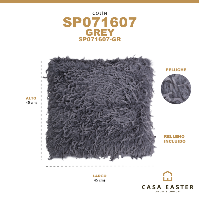 Cargue la imagen en el visor de la galería, Cojin de interior SP071607 color gris - SP071607-GR
