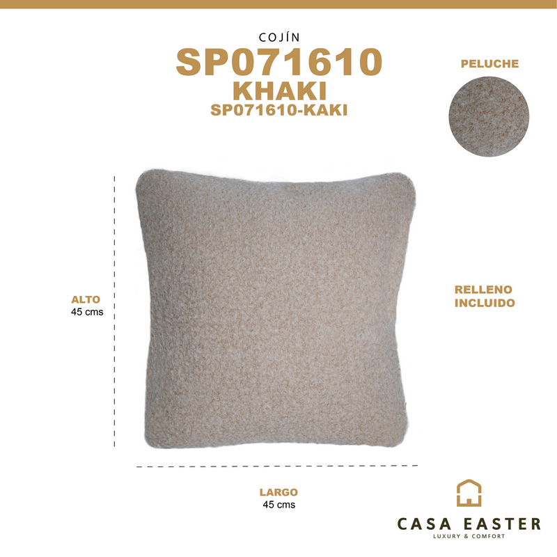 Cargue la imagen en el visor de la galería, Cojin de interior SP071610 color kaki - SP0716010-KAKI
