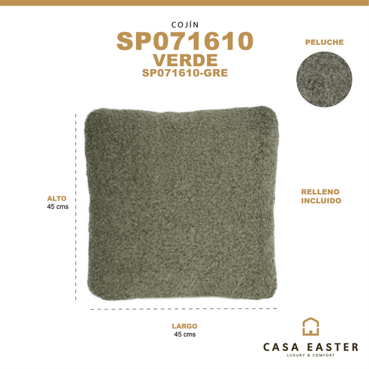 Cojin de interior SP071610 color Verde - SP0716010-GRE