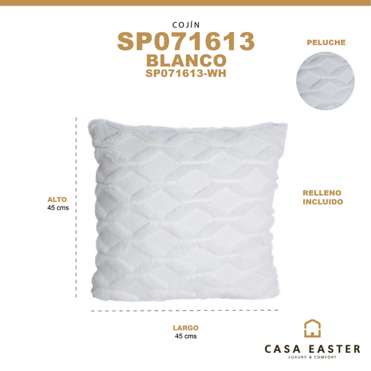 Cojín de interior SP071613 color Blanco - SP071613