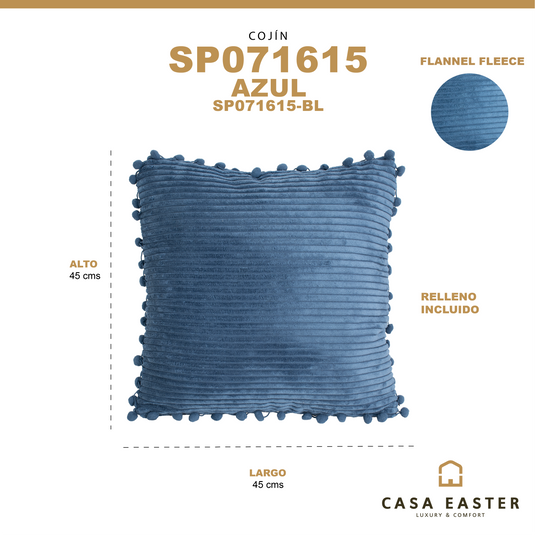 Cojin de interior SP071615 color Azul - SP071615-BL