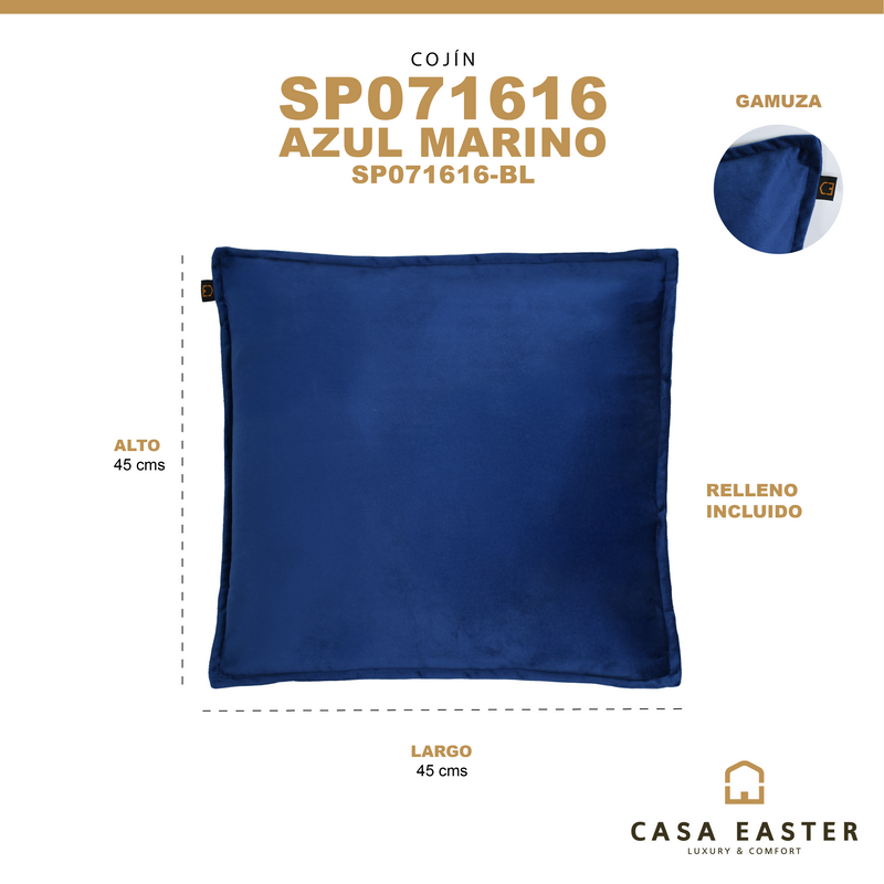 Cargue la imagen en el visor de la galería, Cojín de interior SP071616 color Navy - SP071616-NAVY
