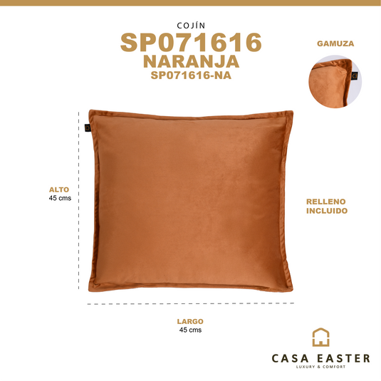 Cojín de interior SP071616 color Naranja - SP071616-NA