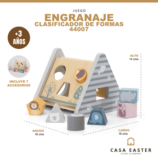 Juego de engranajes clasificador de forma - 44007
