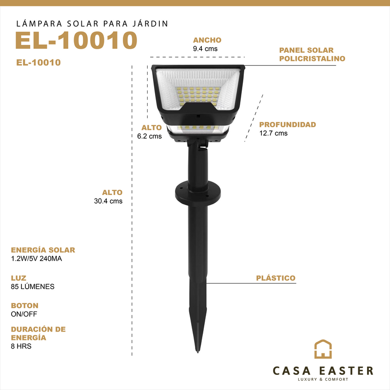 Cargue la imagen en el visor de la galería, Panel de pasto solar EL10010 CasaEaster
