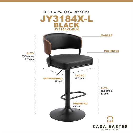 Matt White Indoor High Chair - JY3184X