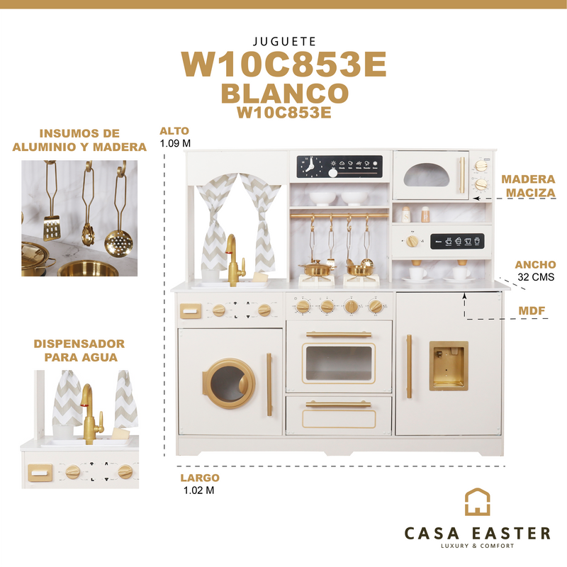 Cargue la imagen en el visor de la galería, Juego de cocina de lujo eléctrica color Blanco - W10C853E
