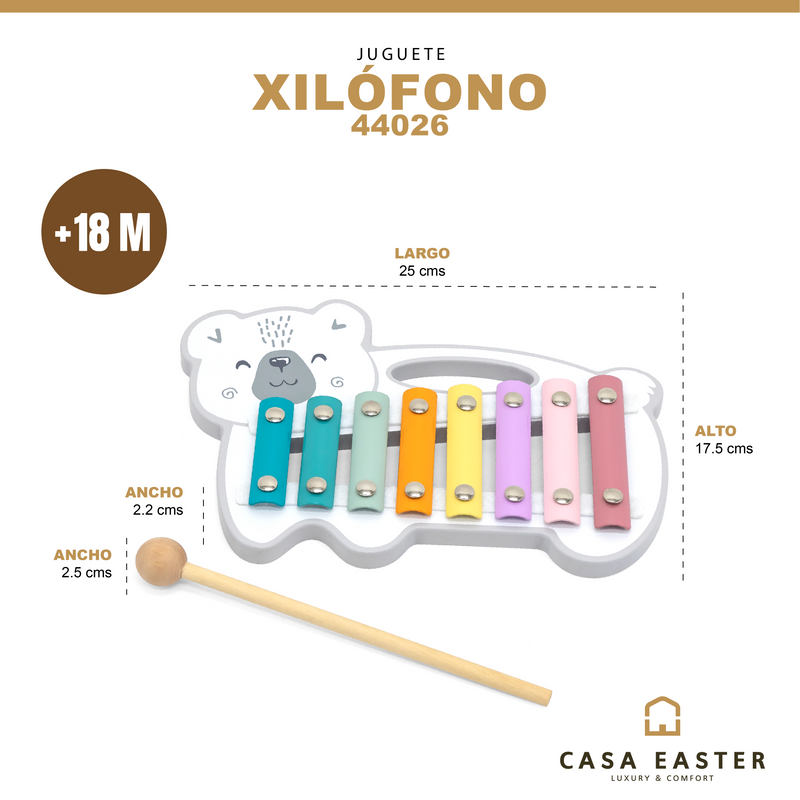 Load image into Gallery viewer, Juego de Xilófono de Oso - 44026
