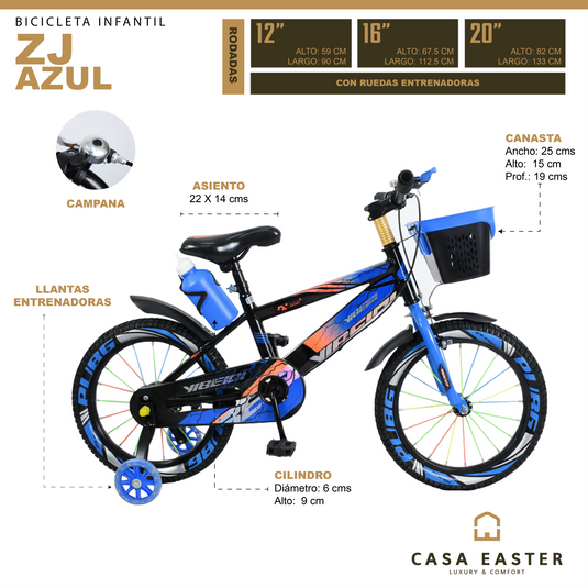 Bicicleta infantil ZJ de 12