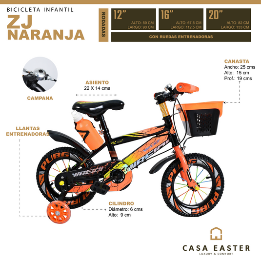 Bicicleta infantil ZJ de 16