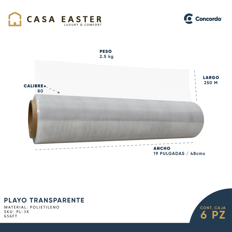 Load image into Gallery viewer, Playo 4 rolls Transparent Gauge 80-PL1 
