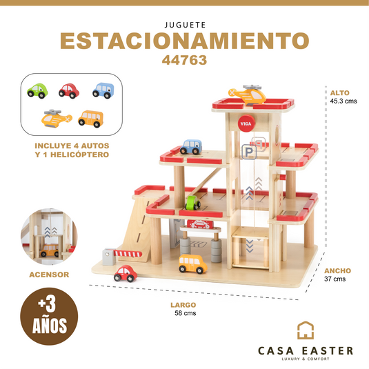 Juego estacionamiento de cochesitos - 44763