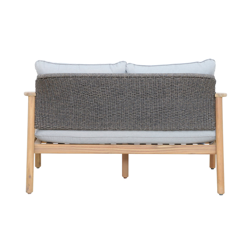 Cargue la imagen en el visor de la galería, Set Freeport 2+1 en madera color natural + mesa bistro Eloise 45x45 - FREE-ELO
