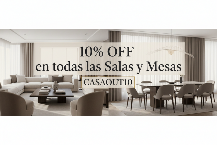 Descuento en Mesas y Salas