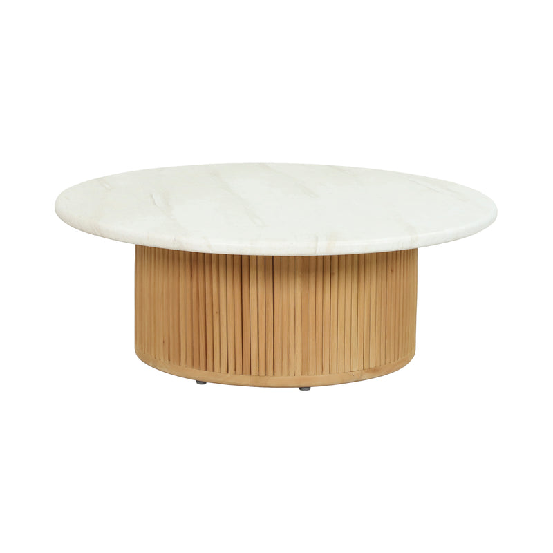 Load image into Gallery viewer, Coffee table dia. 90cm Hazel in Hazelnut wood - HUC2867
