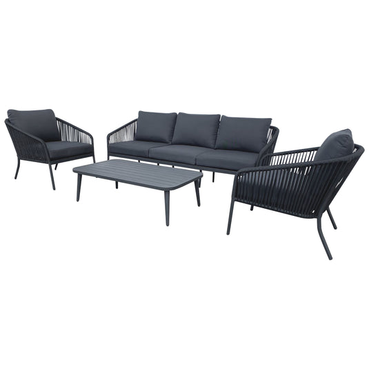 Sala para Exterior e Interior de Aluminio Color Carbon JAVA TRIPLE-61526-ST