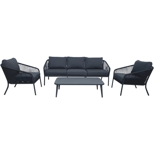 Sala para Exterior e Interior de Aluminio Color Carbon JAVA TRIPLE-61526-ST