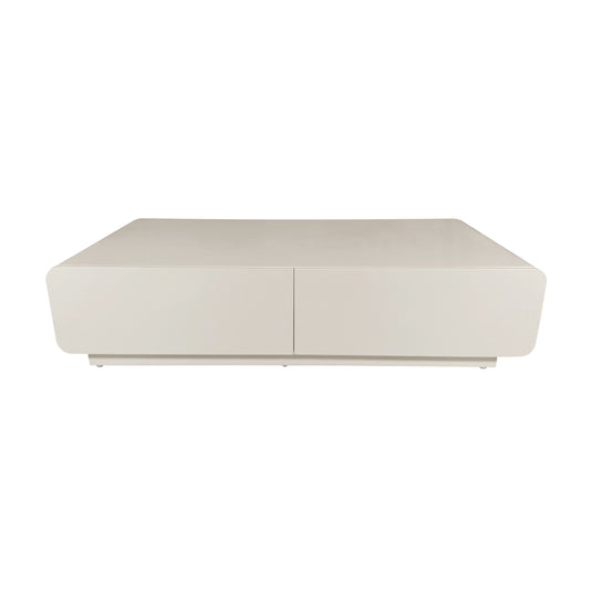 Mesa de Centro Kimpton 1.3 M color blanca con cajones - WW13070-MC