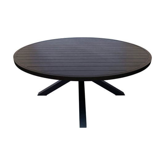 Comedor redondo de Exterior Matzo black + 5 sillas Dolce carbón - 58790 / GLA6319410-CH