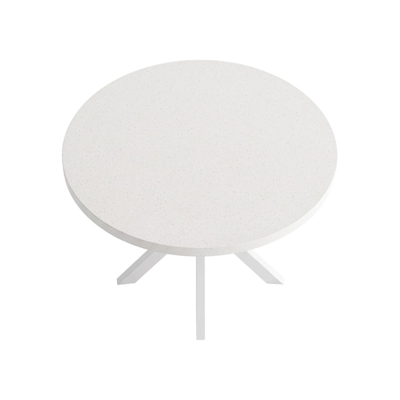 Cargue la imagen en el visor de la galería, Mesa de Comedor Redonda 1.7 M ANCONA  para interior y exterior estilo redonda Color blanco - WHITE-75738
