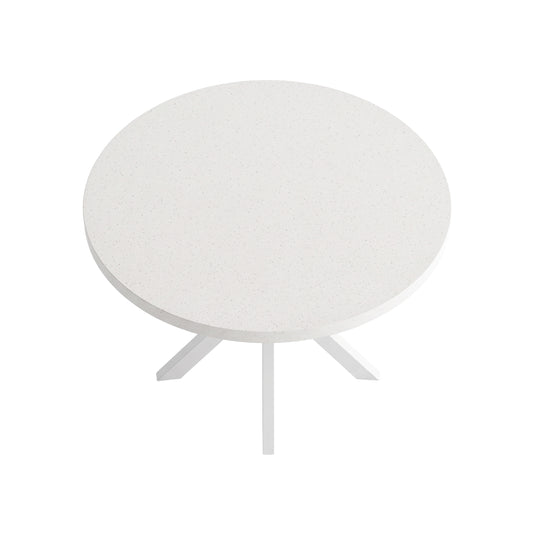 Mesa de Comedor Redonda 1.7 M ANCONA  para interior y exterior estilo redonda Color blanco - WHITE-75738
