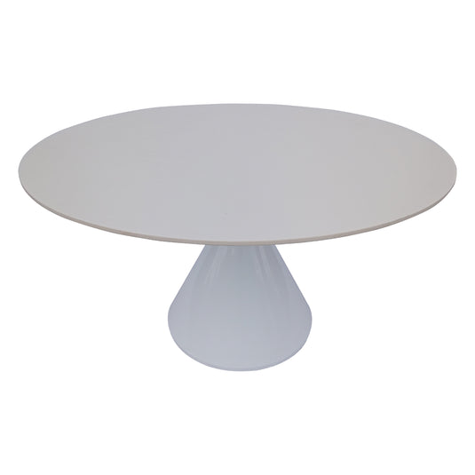 Comedor Xambe blanca 1.3 M + 4 sillas BD56CR crema