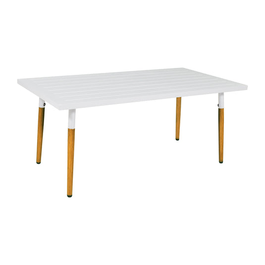 Mesa de Centro de Aluminio Color Blanco BELINAS 1.1 M - 10-01-WH