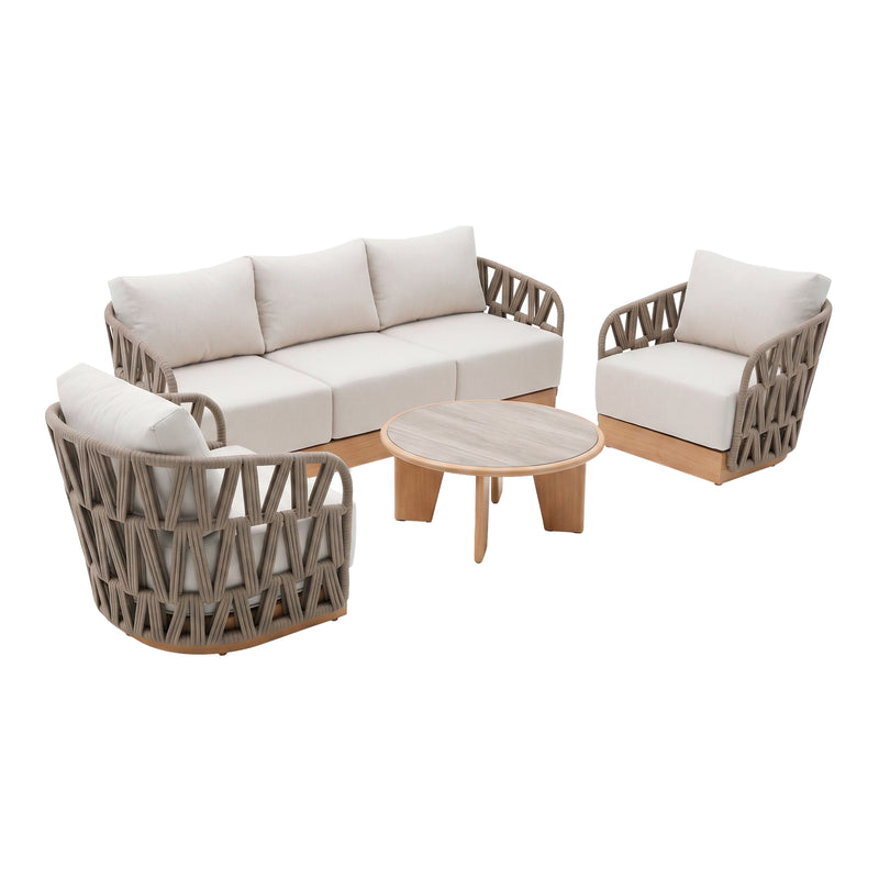 Cargue la imagen en el visor de la galería, Set triple Paraiso color natural - GLA6351823KD

