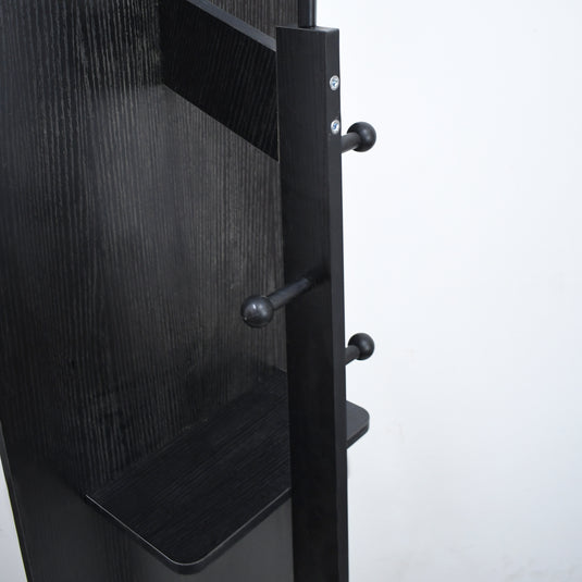 Espejo decorativo organizador Revo, color negro 1.66*45 - revo