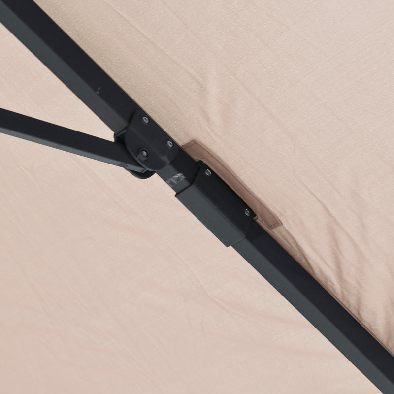 Cargue la imagen en el visor de la galería, Sombrilla ROMA Brazo Lateral Para Jardin Color Beige + base LIOUX - 60412FN-23886CW22
