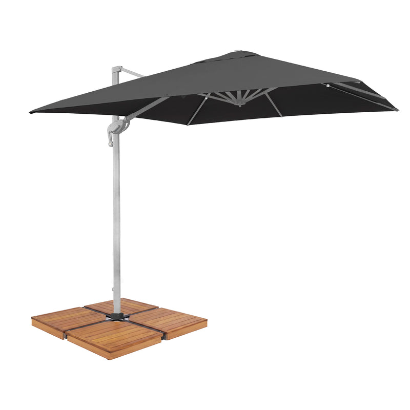 Load image into Gallery viewer, Sombrilla ROMA Brazo Lateral Para Jardin Color Carbon + base LIOUX - 60412fm-23886CW22
